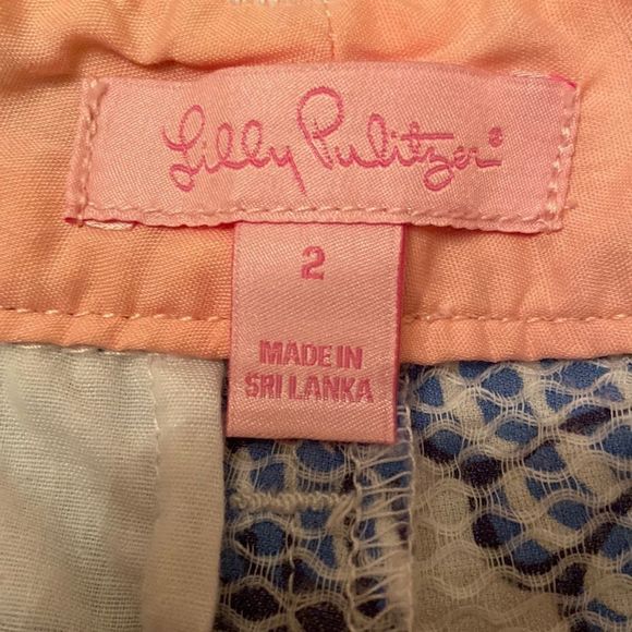LILLY PULITZER Mitzie Fallin In Love Seashell Textured Cotton Slim Pants - Picture 8 of 13